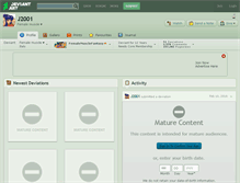 Tablet Screenshot of j2001.deviantart.com
