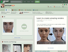 Tablet Screenshot of iamuman.deviantart.com
