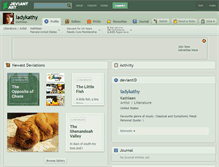Tablet Screenshot of ladykathy.deviantart.com