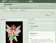 Tablet Screenshot of britneydragon.deviantart.com