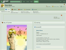 Tablet Screenshot of horo-horo.deviantart.com
