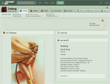 Tablet Screenshot of dadong.deviantart.com