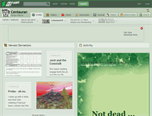 Tablet Screenshot of centauran.deviantart.com
