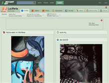 Tablet Screenshot of luciferia.deviantart.com