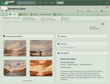 Tablet Screenshot of jamesmccusker.deviantart.com
