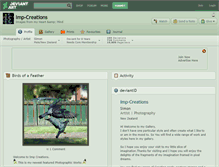 Tablet Screenshot of imp-creations.deviantart.com