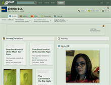 Tablet Screenshot of pheniox-lol.deviantart.com