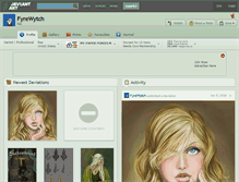 Tablet Screenshot of fyrewytch.deviantart.com