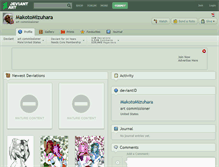 Tablet Screenshot of makotomizuhara.deviantart.com