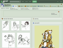 Tablet Screenshot of basssiren.deviantart.com