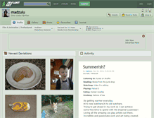 Tablet Screenshot of madzulu.deviantart.com