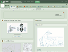 Tablet Screenshot of k1t0.deviantart.com