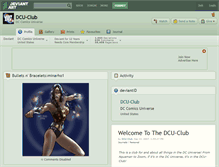 Tablet Screenshot of dcu-club.deviantart.com