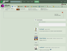 Tablet Screenshot of kris-aj.deviantart.com