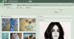 Desktop Screenshot of kyo-kyo100.deviantart.com