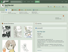 Tablet Screenshot of koi-fish-girl.deviantart.com