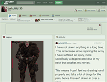Tablet Screenshot of darkchild130.deviantart.com