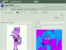 Tablet Screenshot of hyperwolf88.deviantart.com