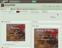 Tablet Screenshot of poetryanddesign.deviantart.com