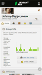 Mobile Screenshot of johnny-depp-love.deviantart.com
