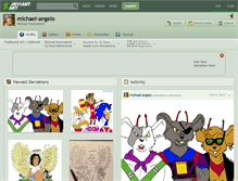 Tablet Screenshot of michael-angelo.deviantart.com