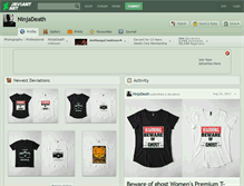 Tablet Screenshot of ninjadeath.deviantart.com