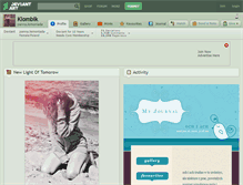 Tablet Screenshot of klombik.deviantart.com