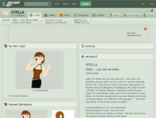 Tablet Screenshot of istella.deviantart.com