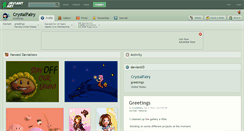 Desktop Screenshot of crystalfairy.deviantart.com