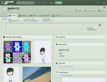 Tablet Screenshot of batgirl123.deviantart.com
