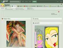 Tablet Screenshot of kayleen.deviantart.com