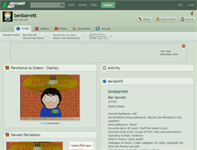 Tablet Screenshot of benbarrett.deviantart.com