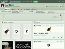 Tablet Screenshot of maxe1000000.deviantart.com