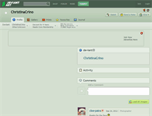 Tablet Screenshot of christinacrino.deviantart.com