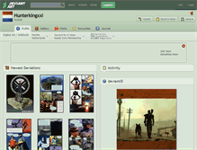 Tablet Screenshot of hunterkingxxl.deviantart.com