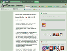 Tablet Screenshot of mermaid-princesses.deviantart.com