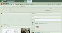 Desktop Screenshot of dracomania.deviantart.com