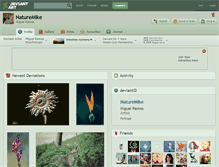 Tablet Screenshot of naturemike.deviantart.com