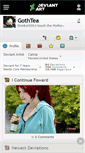 Mobile Screenshot of gothtea.deviantart.com