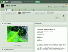 Tablet Screenshot of deathlytoxicity.deviantart.com