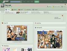 Tablet Screenshot of fairy-tail.deviantart.com