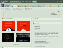 Tablet Screenshot of deneb91.deviantart.com