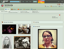 Tablet Screenshot of hermione4g.deviantart.com