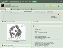 Tablet Screenshot of jenjay123.deviantart.com