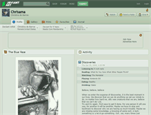 Tablet Screenshot of chrisama.deviantart.com