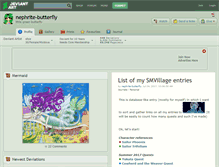 Tablet Screenshot of nephrite-butterfly.deviantart.com