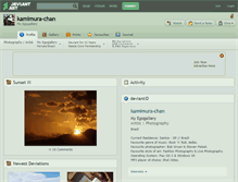Tablet Screenshot of kamimura-chan.deviantart.com