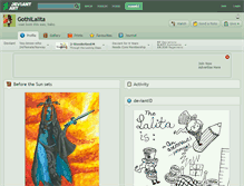 Tablet Screenshot of gothilalita.deviantart.com