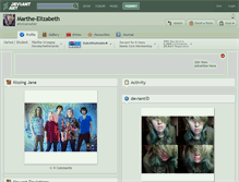 Tablet Screenshot of marthe-elizabeth.deviantart.com