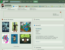 Tablet Screenshot of kuroimeo.deviantart.com